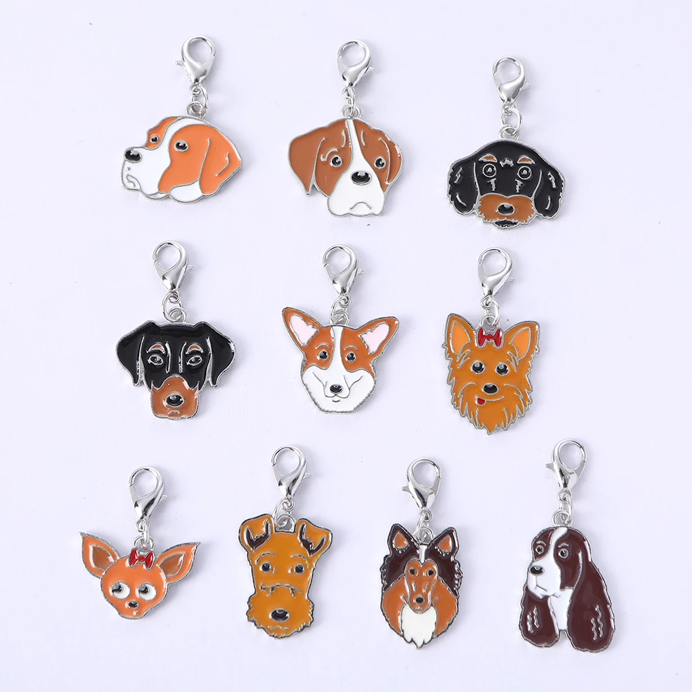 Porte-clés portrait personnalisé pour animaux de compagnie, cadeau pour les amoureux des animaux de compagnie, chien, meilleur ami, 10 pièces