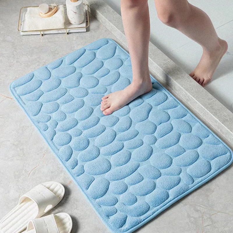 HouseholdCobblestoneEmbossedDoorCarpetStoreBathroomSimpleStyle