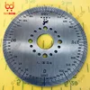High quality Stainless Steel Scale 360 Degree Scale Small Scale Protractor Stainless Steel Disc 100x20x2mm 4