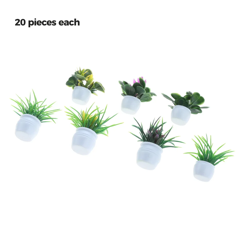 10 mini vasi in resina per piante, vasi da fiori in miniatura