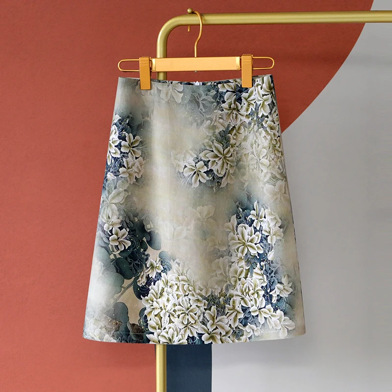 

2023 New Fashion Women Office Formal Pencil Skirt Spring Summer Elegant Slim Front Slit Midi Skirt