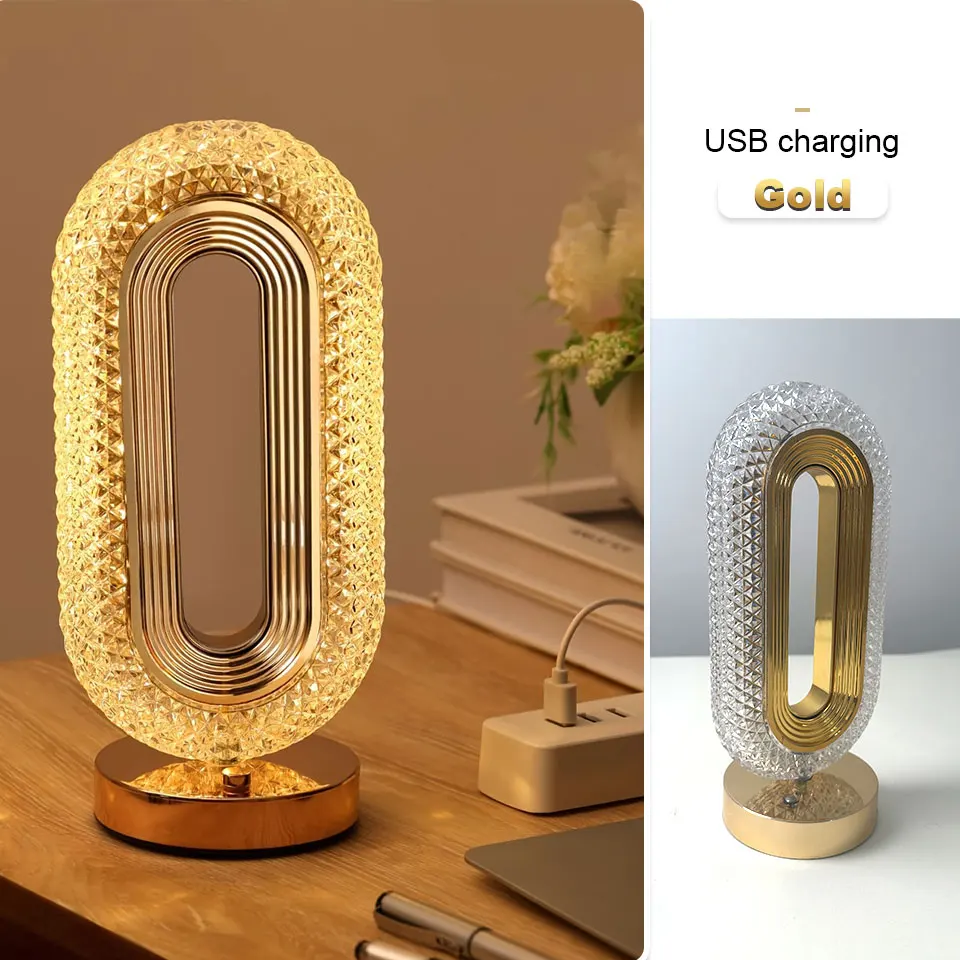 LED 책상 램프 터치 센서 충전식 독서등 침실 레스토랑 바 카운터 장식 조명