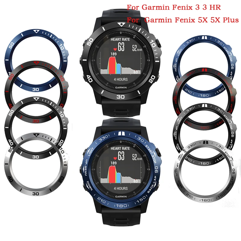 

Ring Case For Garmin Fenix 7 5X Plus 6 6s 6x Pro / Sapphire Smart Watch Ring Bezel Styling Frame Case Cover Metal Rings Anti Scr