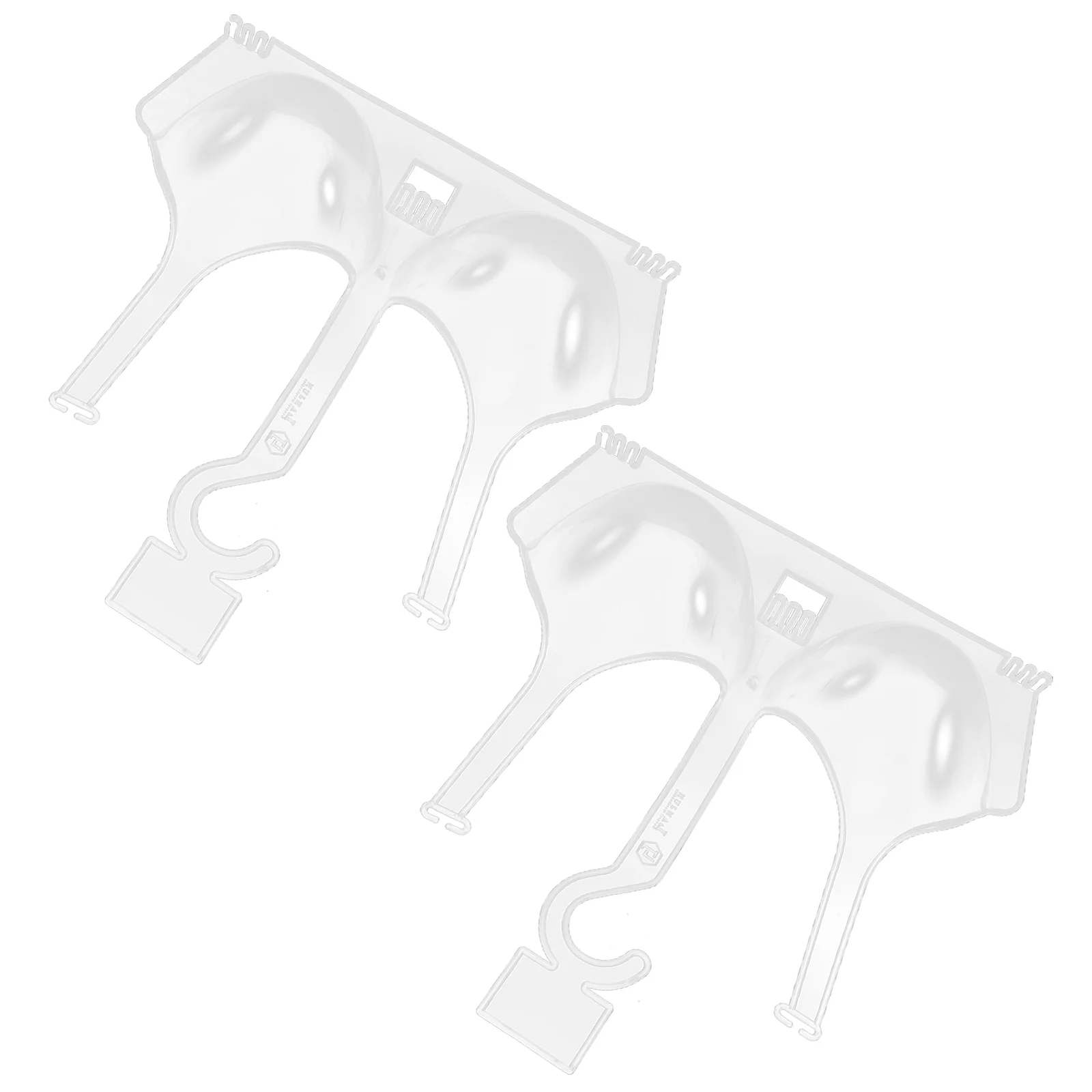 

2 Pcs Rack Display Stand Hanger Plastic Mannequin