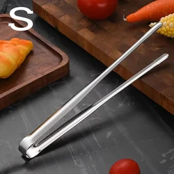 Premium Stainless Steel BBQ Grill Tongs - Versatile Kitchen & Camping Tool (S)