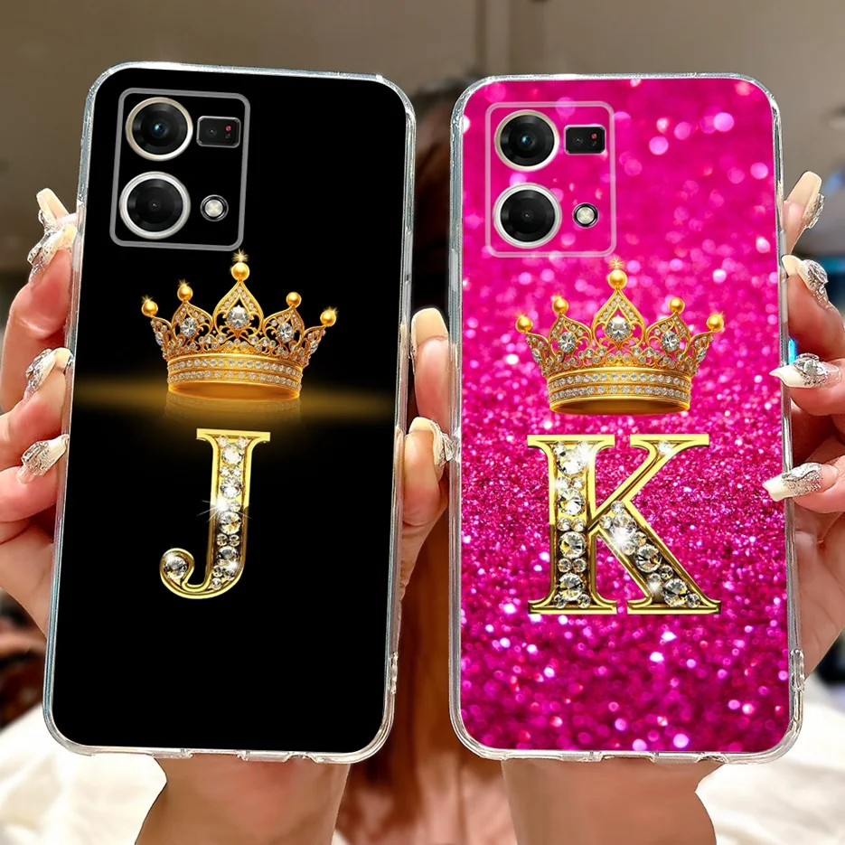 Crown Letters Soft Silicone Phone Case