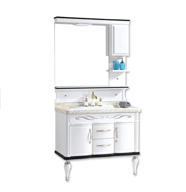 Bathroom Double Sink Vanity Luxury Pvc24 In Bathroom Cabinet