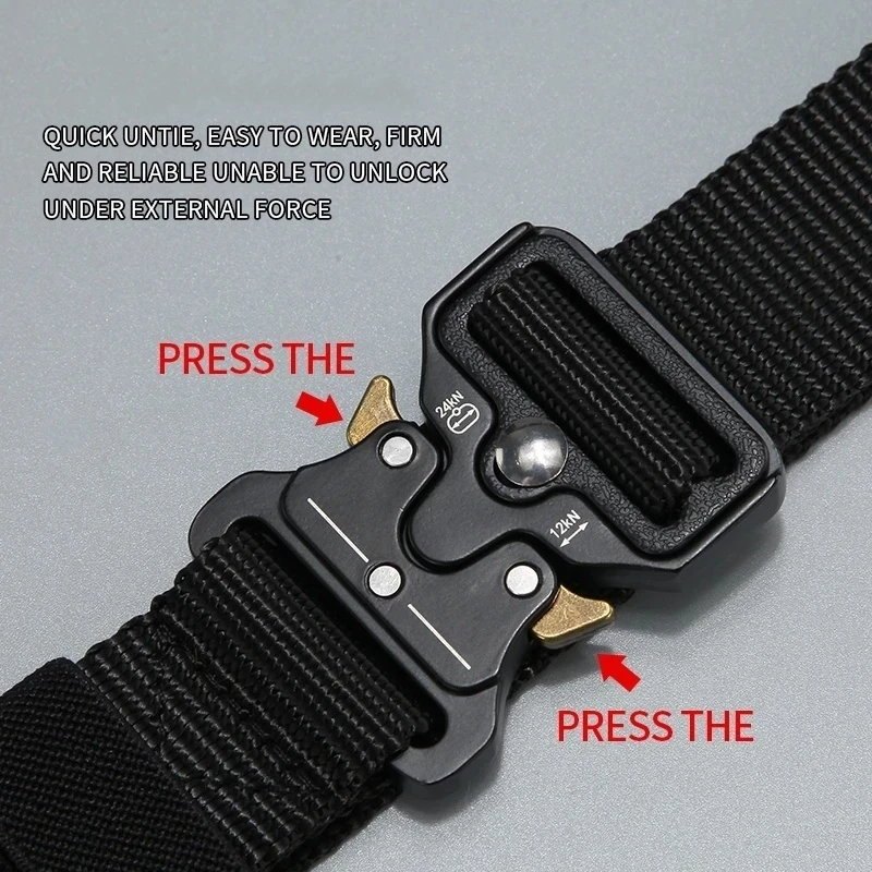 Heren outdoor jachttactieken multifunctionele gesp nylon hoogwaardige Marine Corps canvas riem_voghion.com
