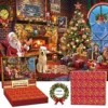1008 Pieces Jigsaw Puzzle Merry Christmas Advent Calendar 2024 Merry Christmas Jigsaw Puzzles Holiday Puzzles Toys New Year Gift 1