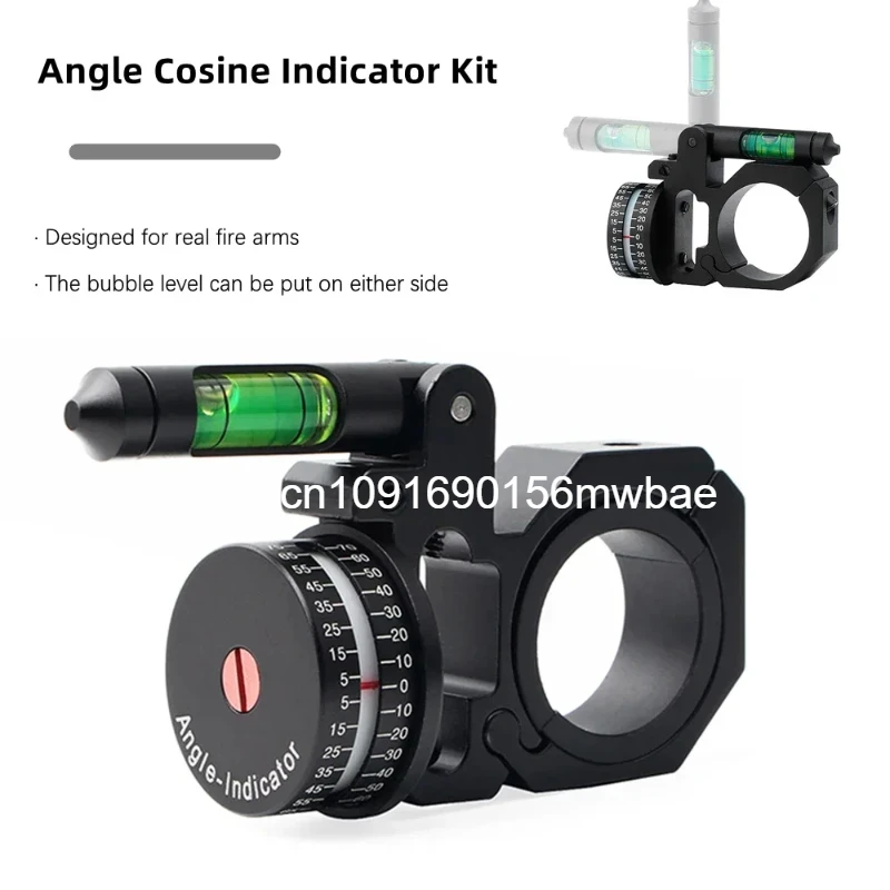 Bubble Level and High Accuracy Angle Cosine Indicator (ADI/ACI) Kit Fit 25.4mm / 30mm Tube Hunting Scope Mounts Ring Accessories