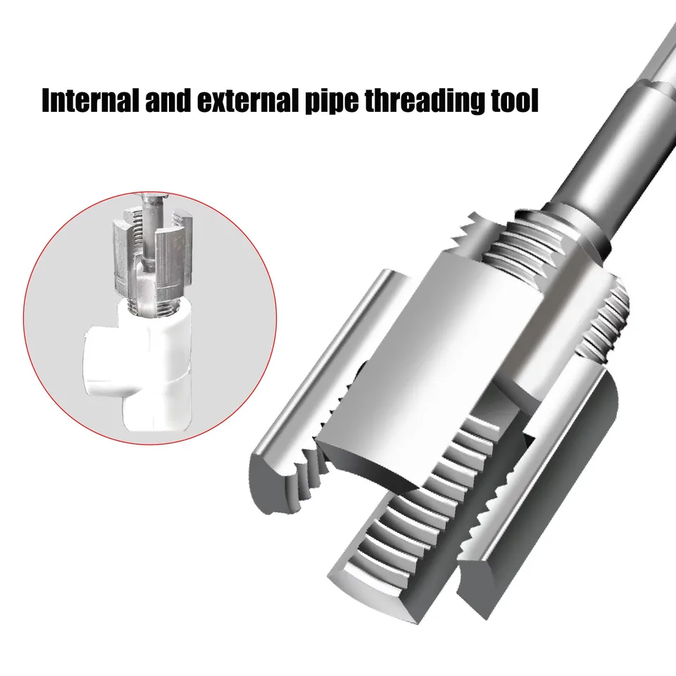 Plastic Pipe Threader Internal And External Threading Tool 2pcs ...