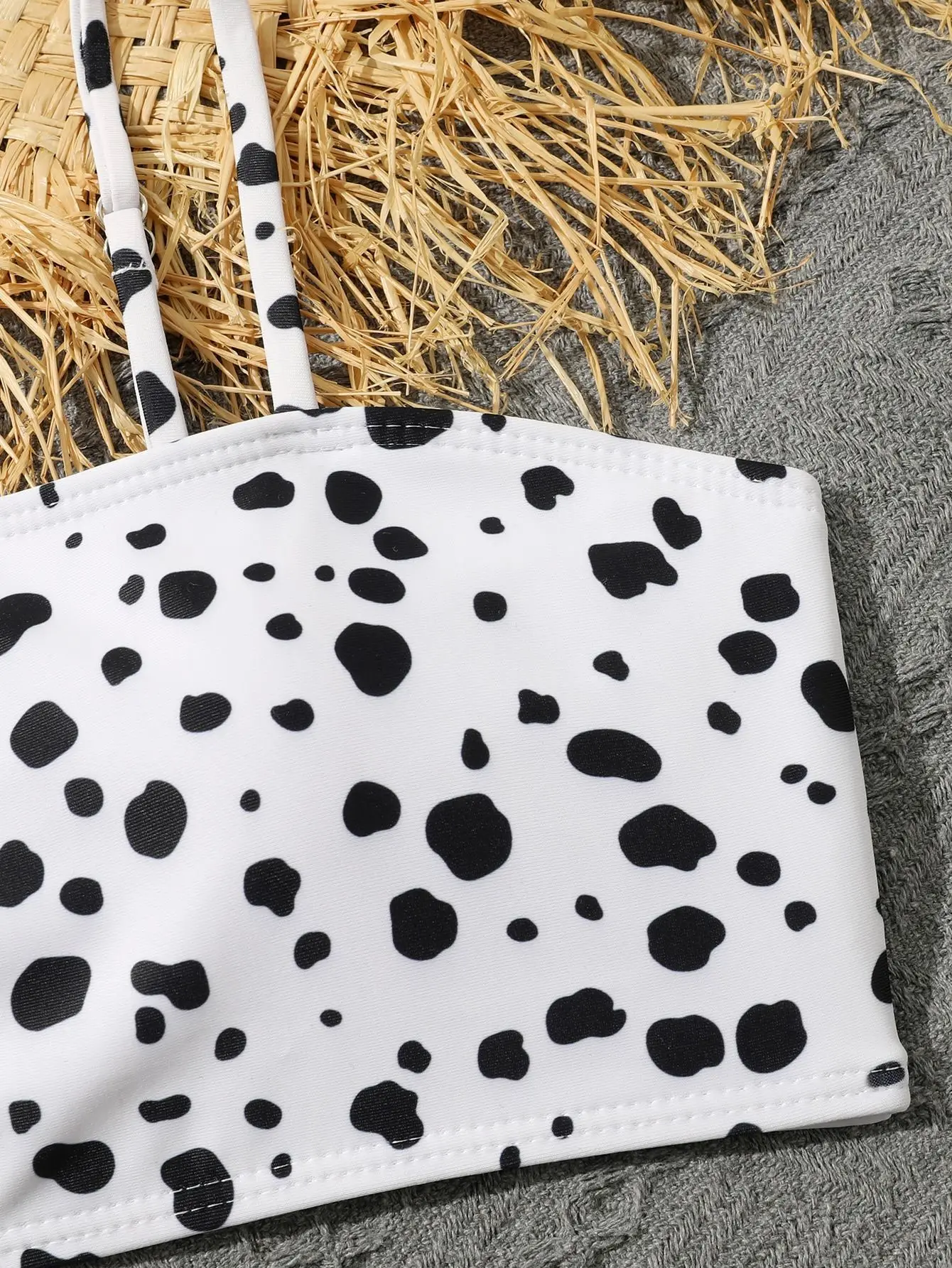 Leopard Bikinis Girls Swimsuit One Shoulder Kids Swimwear Female Children's Bathers Bathing Swimming Swim Suit Beachwear