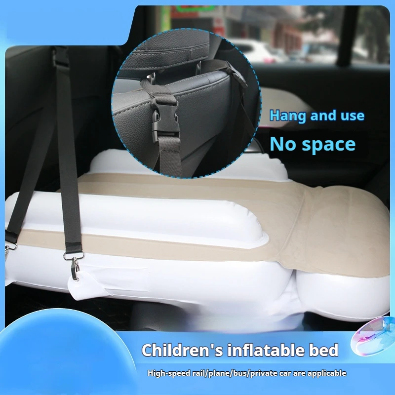 New Product Car PVC Flocking Portable Airplane Train Bus Outdoor Inflatable Bed Station Wagon Rear Seat