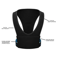 Reflective Running Vest With Mobile Phone Backpack Cycling Vest SBR Sports Phone Holder Bag For Outdoor Jogging Sports Waistcoat 2