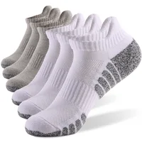 6 paires de chaussettes de course à fond de serviette épaissies chaussettes de bateau en maille chaussettes de sport respirantes antidérapantes chaussettes basses pour hommes chaussettes pour femmes 6