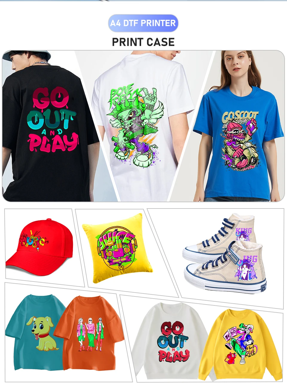 A4 DTF Film Digital Inkjet Printing Film 75U Thickness Transfer PET Heat Transfer Paper PreTreat Sheets Direct on T shirt Dtf Transfer Film