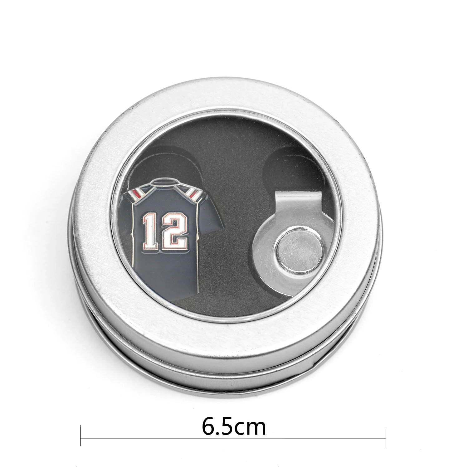 Sports Stars Jersey Design Gift Box Golf Ball Marker with Magnetic Hat Clip Set
