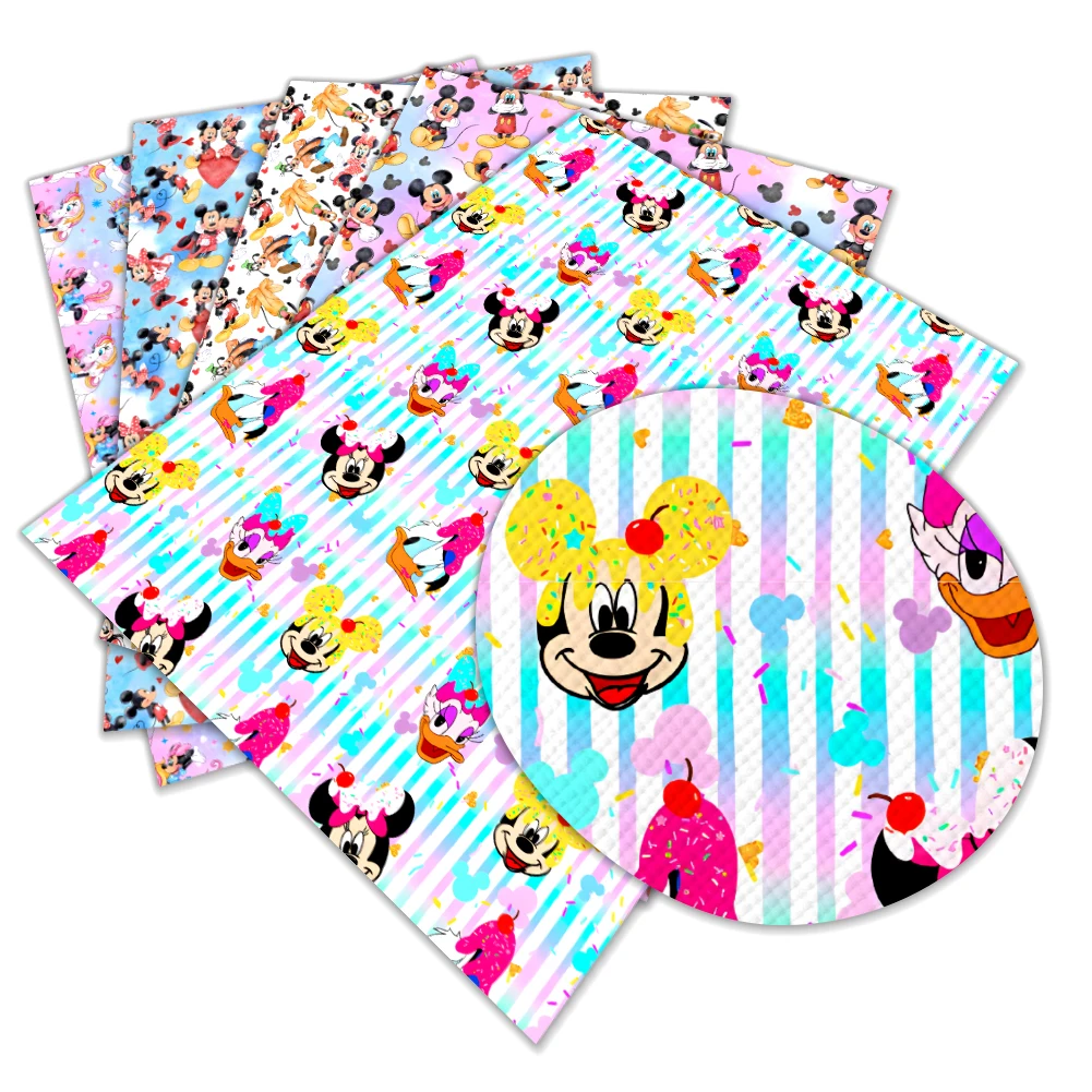 

Узор «Микки и Минни Маус» из искусственной кожи, 30x136 см