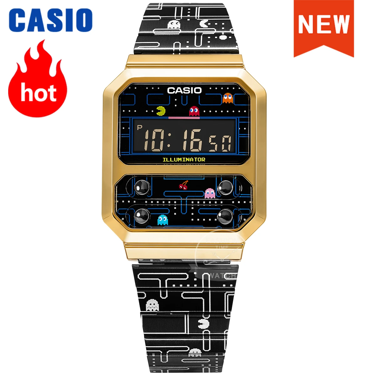 pac man watch casio