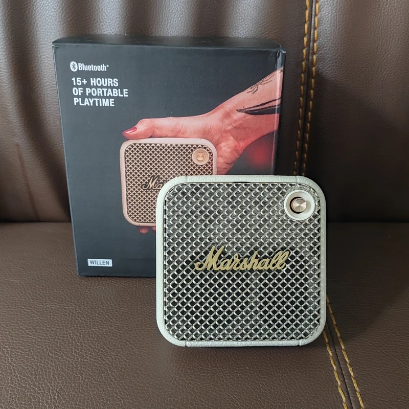 Altoparlante Bluetooth Wireless Marshall Willen 20 + Ore Di Riproduzione/Altoparlante Stereo Per Basso Altoparlante Wireless Portatile Da Esterno