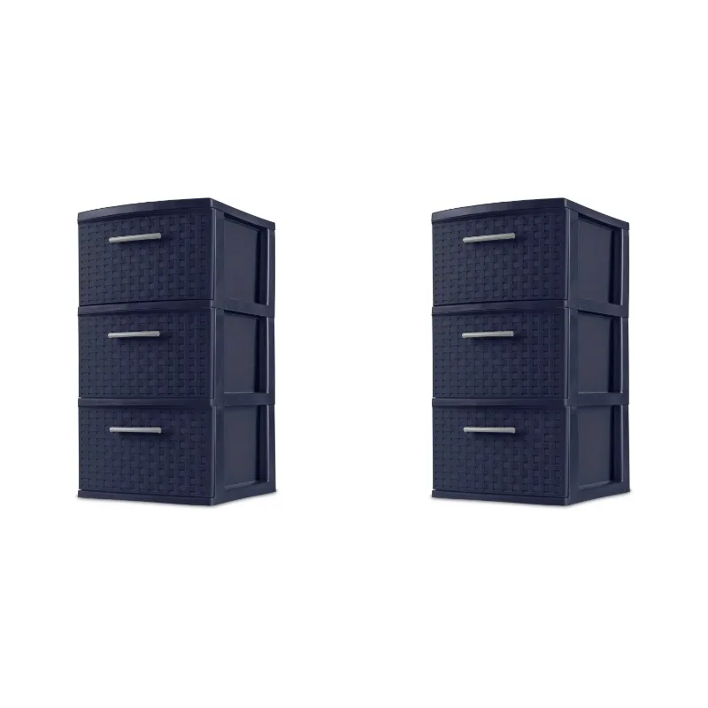

Комплект из 2 пластиковых 3-х выдвижных плетеных башней Sterilite