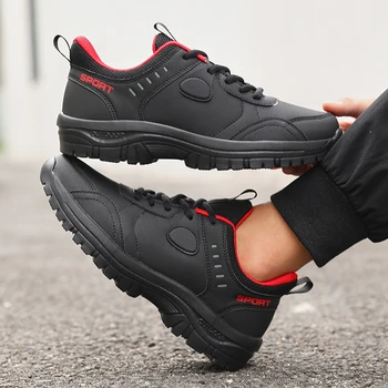 2025 جديد الرجال احذية الجري الذكور تنفس العمل أحذية رياضية المضادة للانزلاق تنفس الرجال أحذية مشي الدانتيل يصل لينة أحذية رياضية كاجوال 3