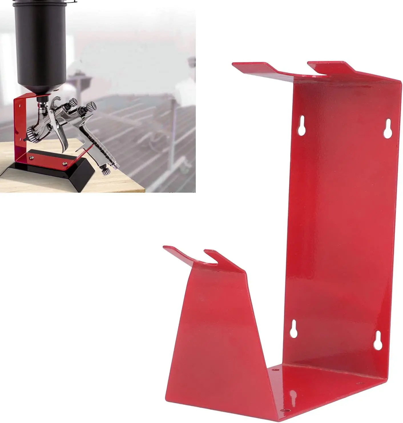 Paint Sprayer Bracket Feed Spray Gun Bracket Metal Steel Air Paint Tool