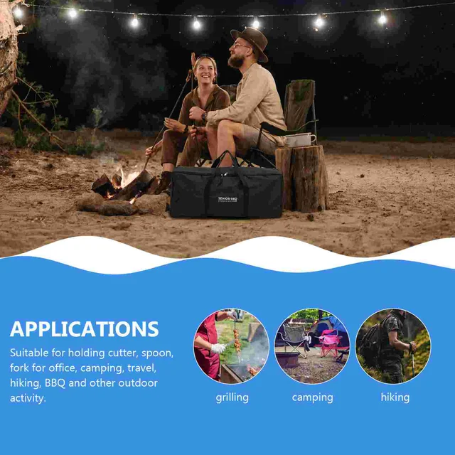 Bbq Készlet Hordozható Sütő Tasak Kemping Grillellátás Többfunkcionális Tárolózsák Nagy Kapacitás - Image 3