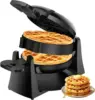 Maker, 1400W Double Belgian Waffle Iron 180° Flip, 8 Slices, Rotating & Nonstick Plates, Removable Drip Tray for Easy Cle 1