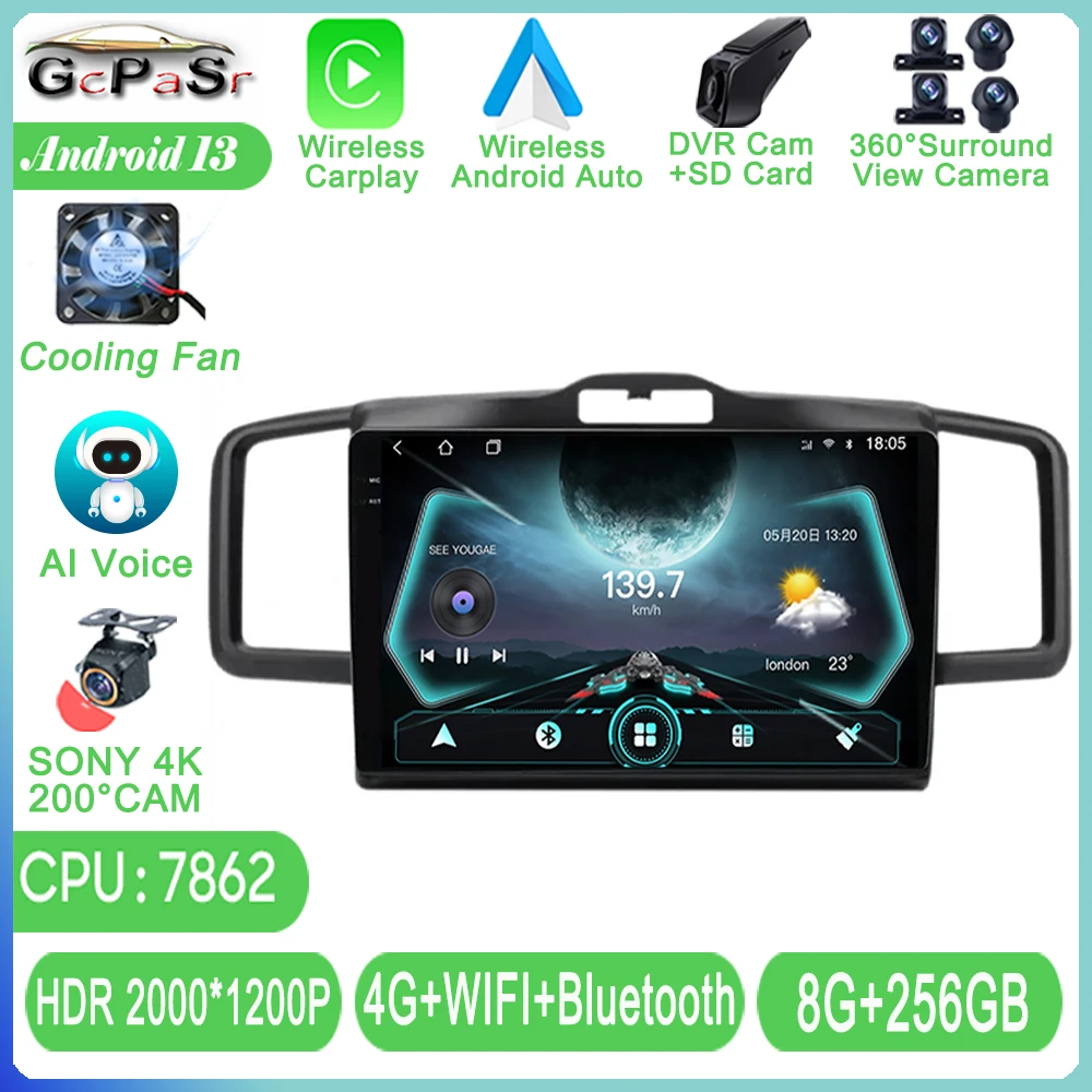 

Android Auto For Honda Freed 1 Spike 2008 - 2016 Car Radio Stereo Player Autoradio Multimadia Carplay Navigation GPS 5G WIFI TB