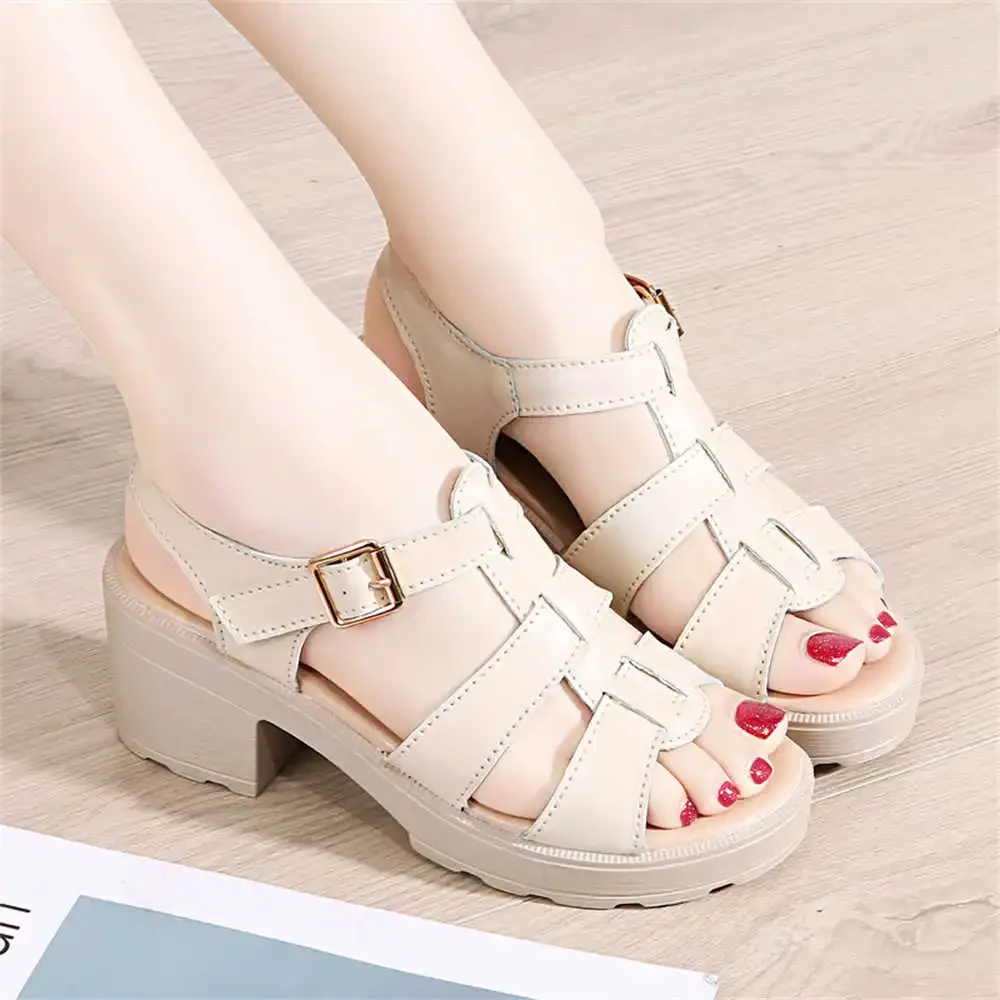 

roman block heels women's sliding character summer sandals 2023 shoes Slipper child sneakers sport tenid particular YDX1