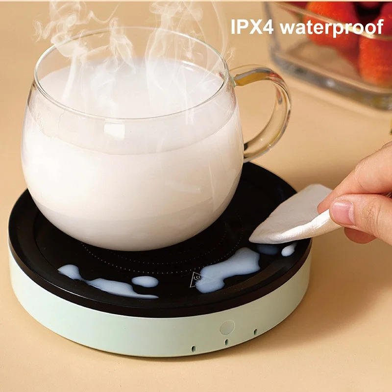 110V/220V Cup Heater Coffee Mug Warmer Hot Tea Maker Electric Hot Plate Heating Pad 3 Gear Warmer Coaster Thermal Mug Heater 36W 5