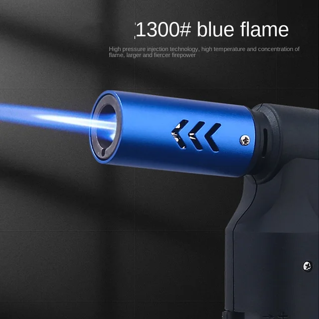 Spray Gun Torch Blue Flame Jet Gas Lighter Kitchen Cooking Smoking Accessories Windproof Turbo Jewelry Welding Cigar Lighters - Image 2