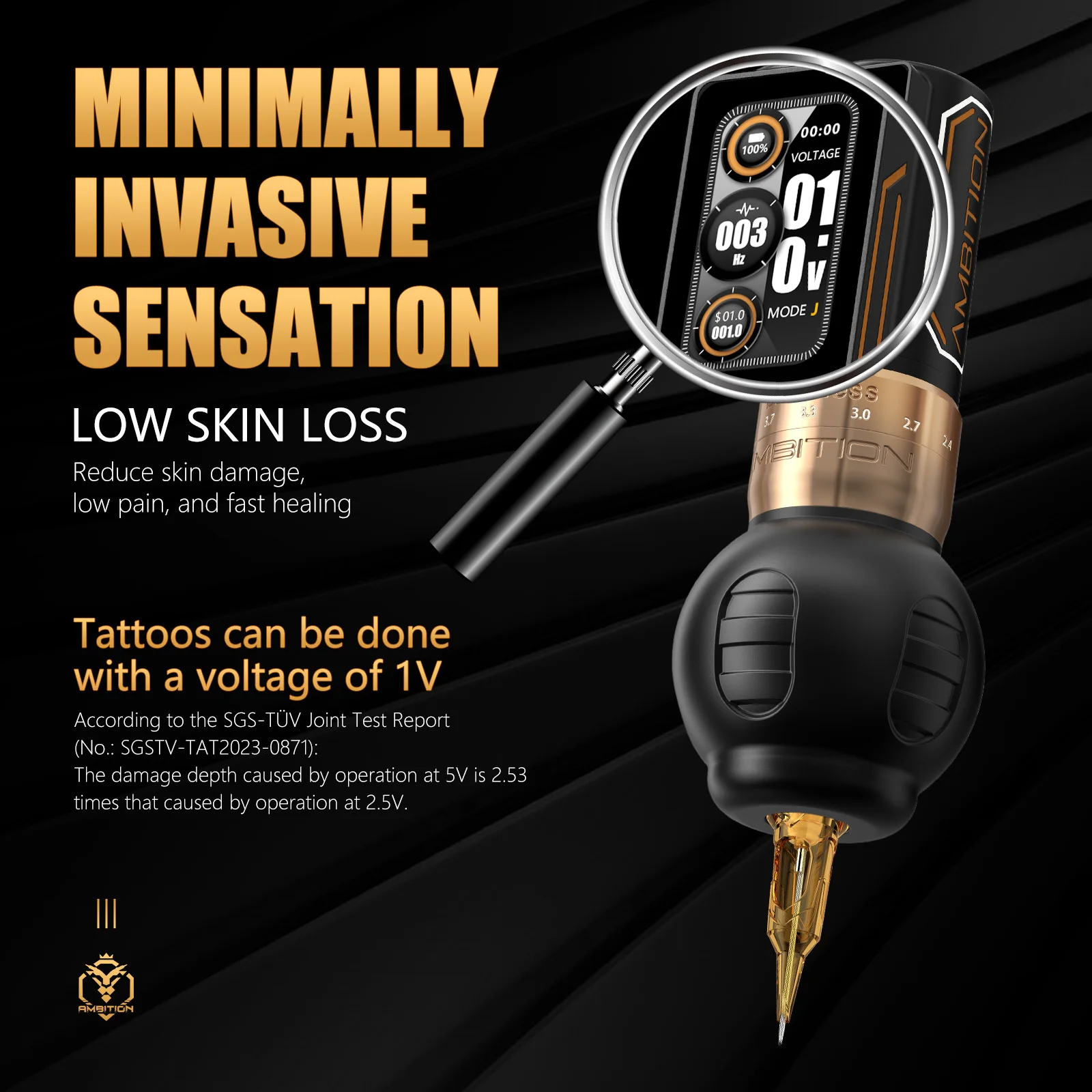 Tattoo machine Ambition Ninja pro 刺青 Ambition Ninja Pro Wireless Tattoo Pen Machine