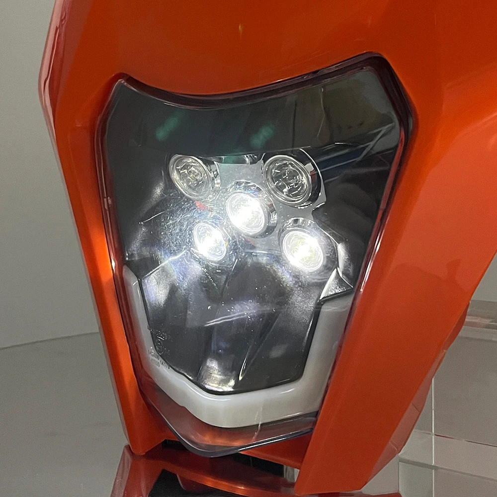 KTM EXC風ヘッドライト Front LED Headlight W/Mask For KTM EXC-F EXC Six Days 300