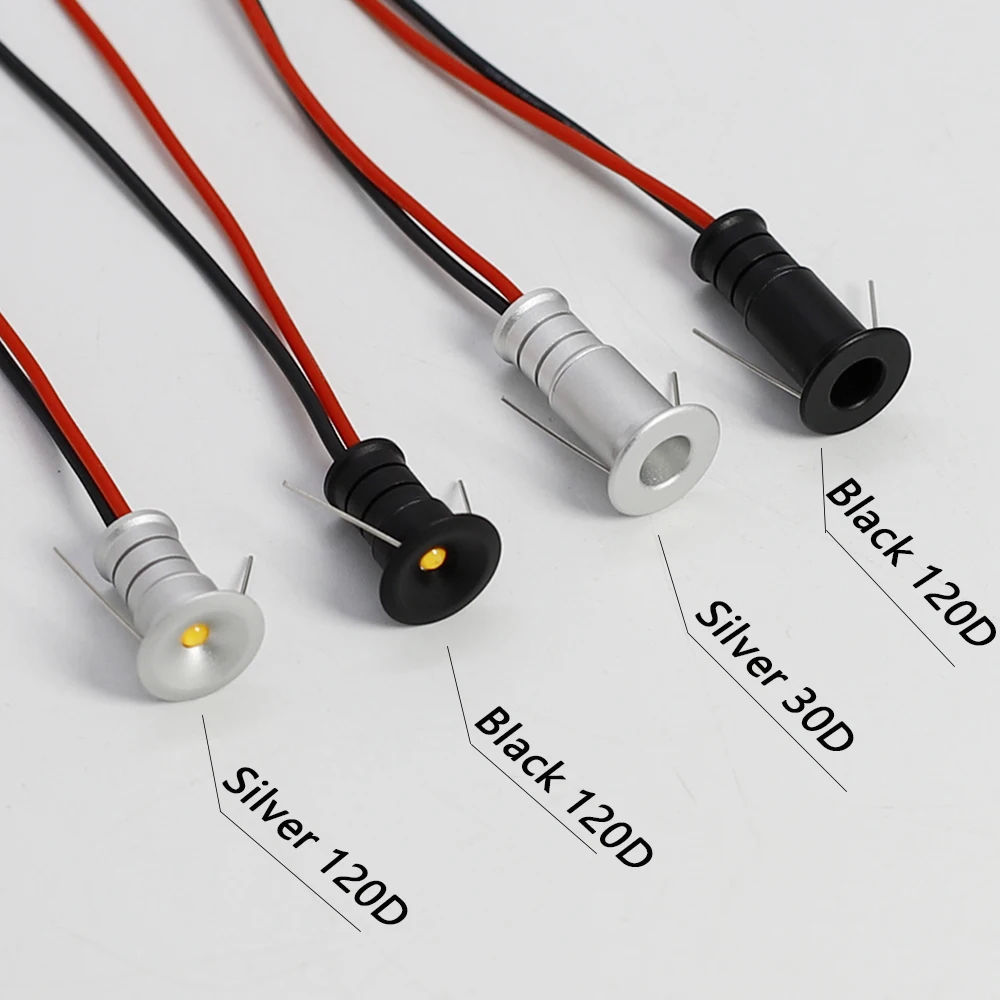 LED Spotlight Miniature Lights Super Mini Spot LED 12V Spotlight 0.5W Dimmable Spot Lights Recessed Ceiling Spotlight IP65 Car KTV Bar Bedroom Stair Lamps