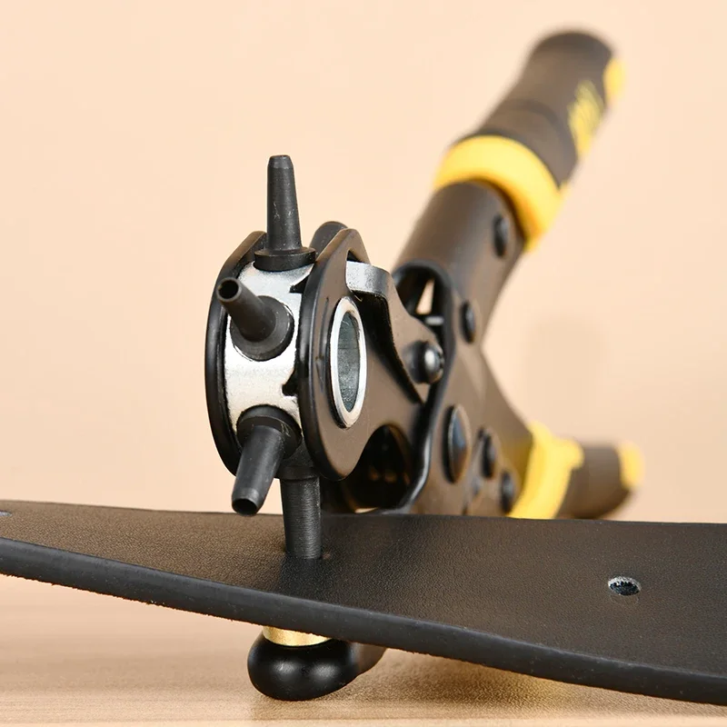 Deli 벨트 펀치 플라이어 전문 구멍 펀치 플라이어 세트, 아일렛 펀처 회전 재봉틀 가방 도구 수공구, 9 인치