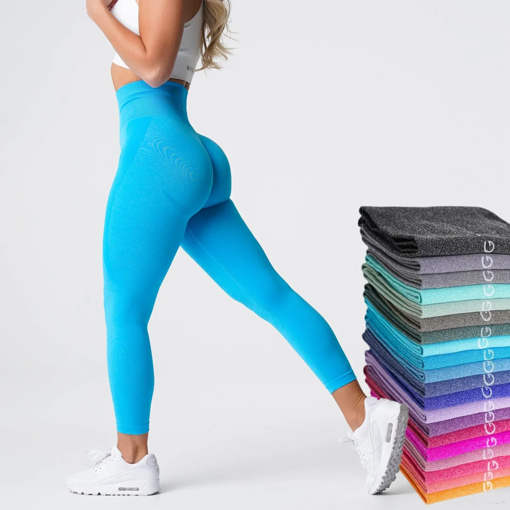 NVGTN-Leggings sem costura de contorno de malha para mulheres, calças de  ioga, roupas fitness, calças justas, ginásio Sports Wear, sem ver através  Bottoms - AliExpress