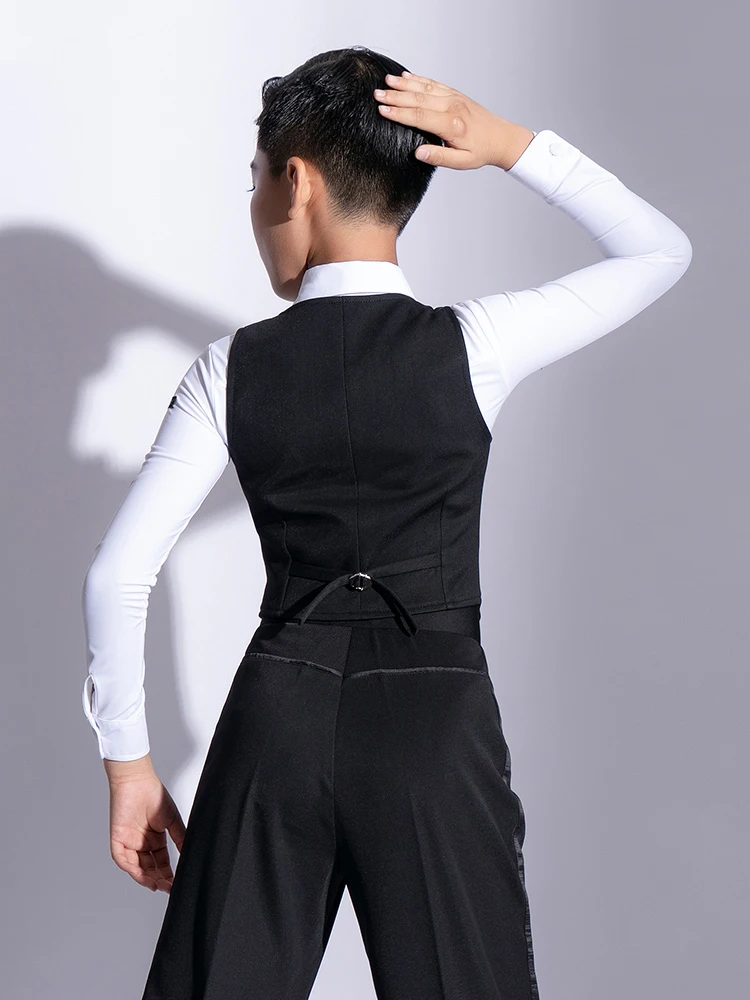 Latin Dance Tops Boys' Professional Competition Vest New Chacha
