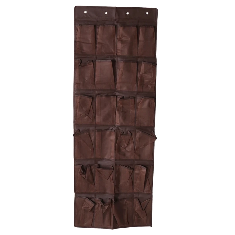 

Настенный органайзер для обуви, над дверью обувной Органайзер с 24 сетчатыми большими карманами, дверная стойка для обуви для подвешивания двери