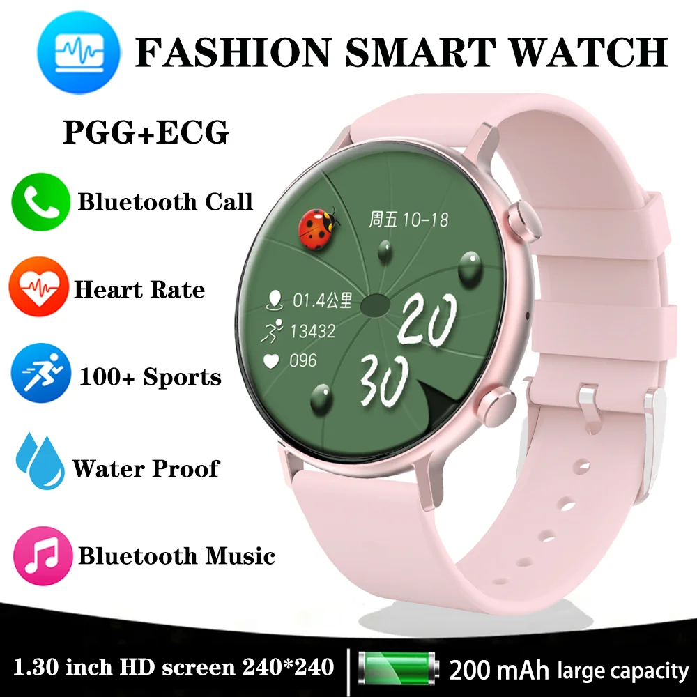 

Xiaomi Youpin Smart Watch Women ECG+PPG Heart Rate Monitoring Women's Watches Bluetooth Calls Sports Fitness Waterproof Bracelet