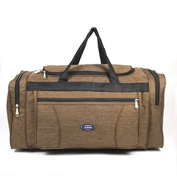 Foldable Lightweight Waterproof Travel Duffel Bag (Brown XS)
