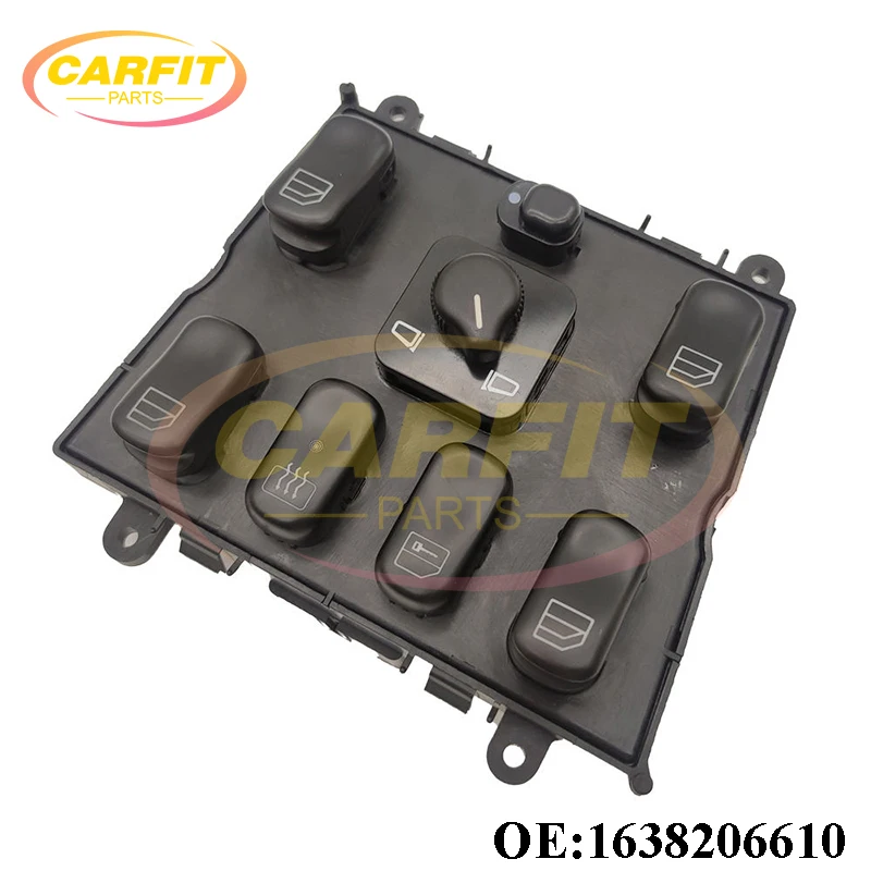 

New OEM 1638206610 A1638206610 Electric Power Master Window Switch Button For Mercedes M-Class W163 ML320 ML430 ML500 Auto Parts