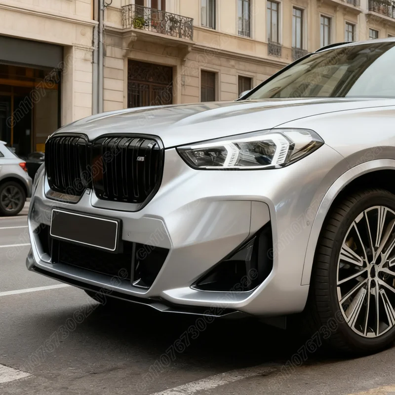 BMW X1 U11 스포츠 버전 2023 2024 2025 2026 자동차 MP 스타일 프론트 범퍼 립 로워 턱 스포일러 바디 개조 키트