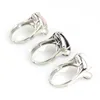 Crystal Heart Rings Natural Amethyst Rose Quartz Lapis Lazuli Aventurine Agate Stone Adjustable Finger Ring For Women Men Girls 4