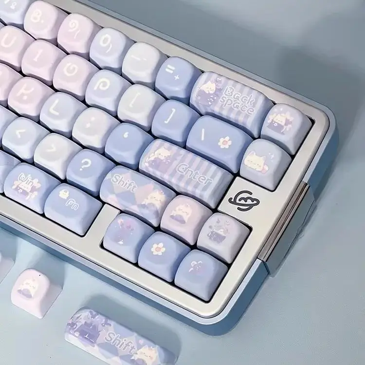 

123 Keys SOA Profile Keycap customization Gift Cute CAPS PBT Keycaps Cute Key Cap Dye-Sub Mechanical Keyboard Keycap MX Switch