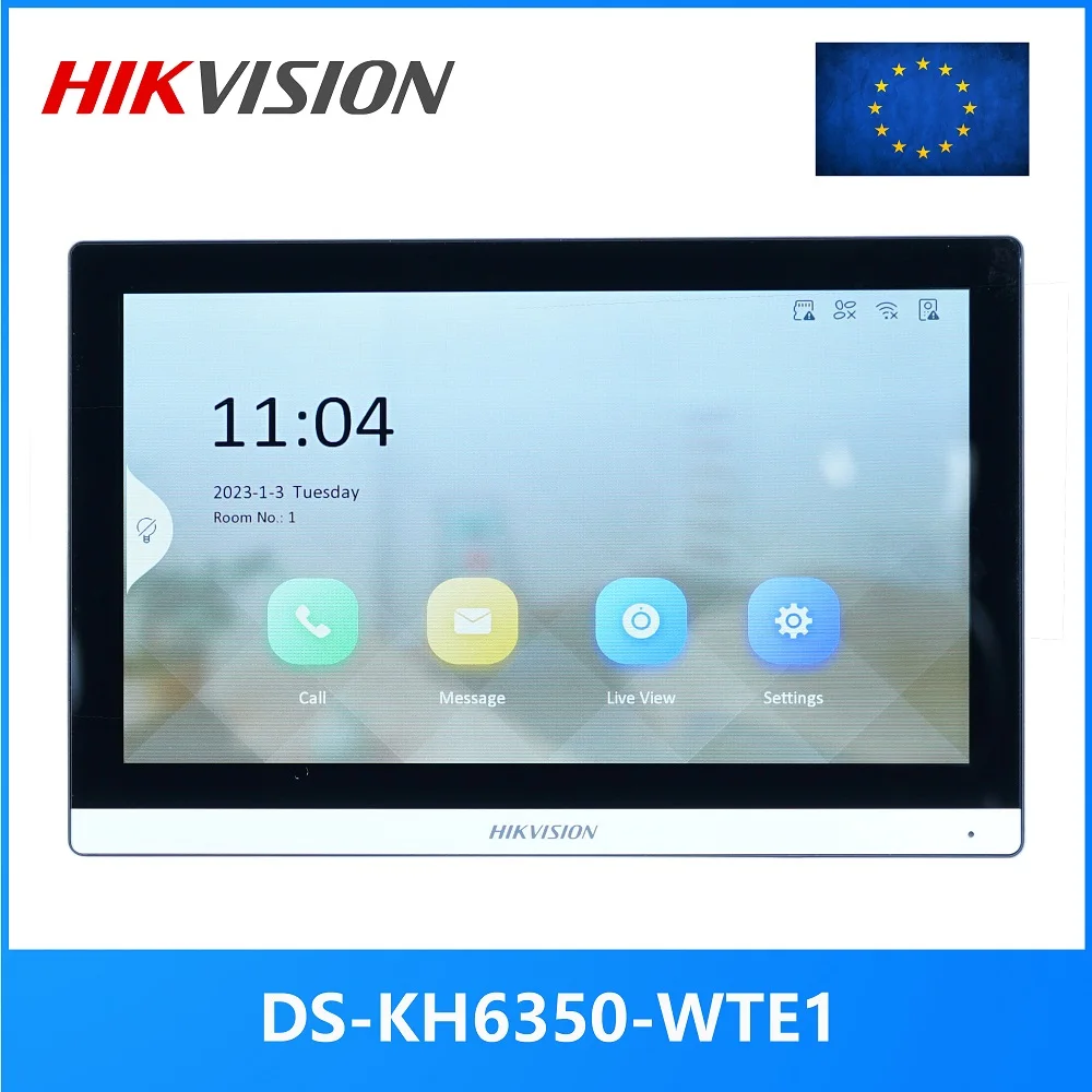 のhikvision多言語7インチpoe屋内モニターDS-KH6350-WTE1交換DS