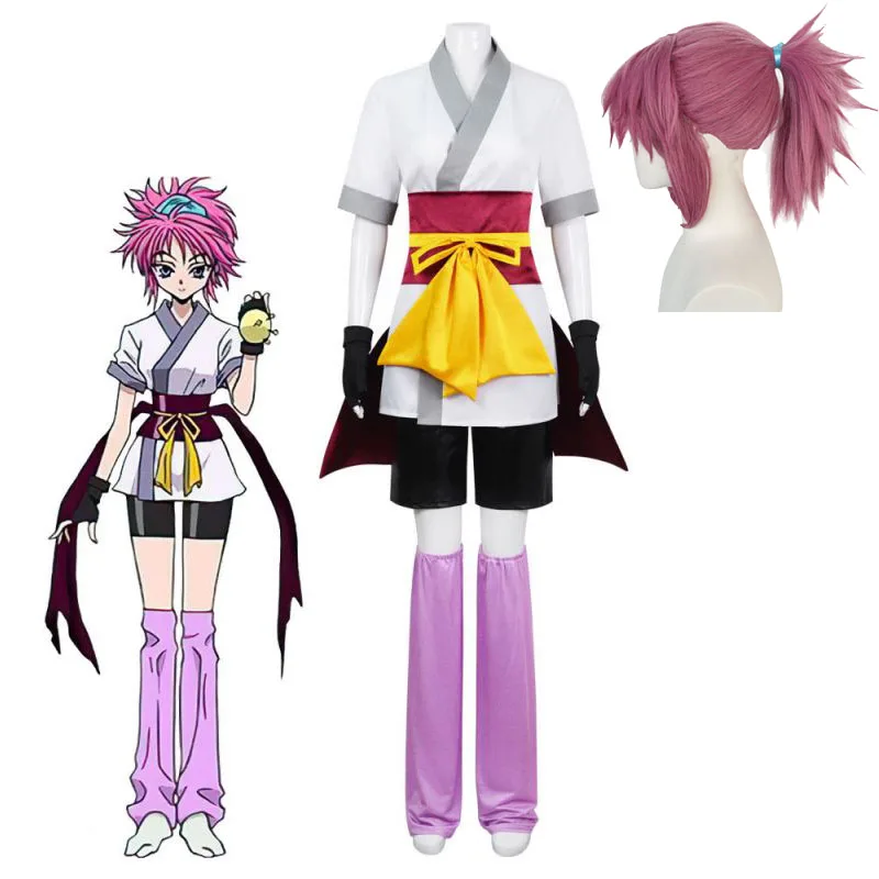 

HUNTER×HUNTER Machi Cosplay Costume And Wig Phantom Troupe No. 3 Machi Komacine Full Outfits Halloween Carnival Anime Clothing