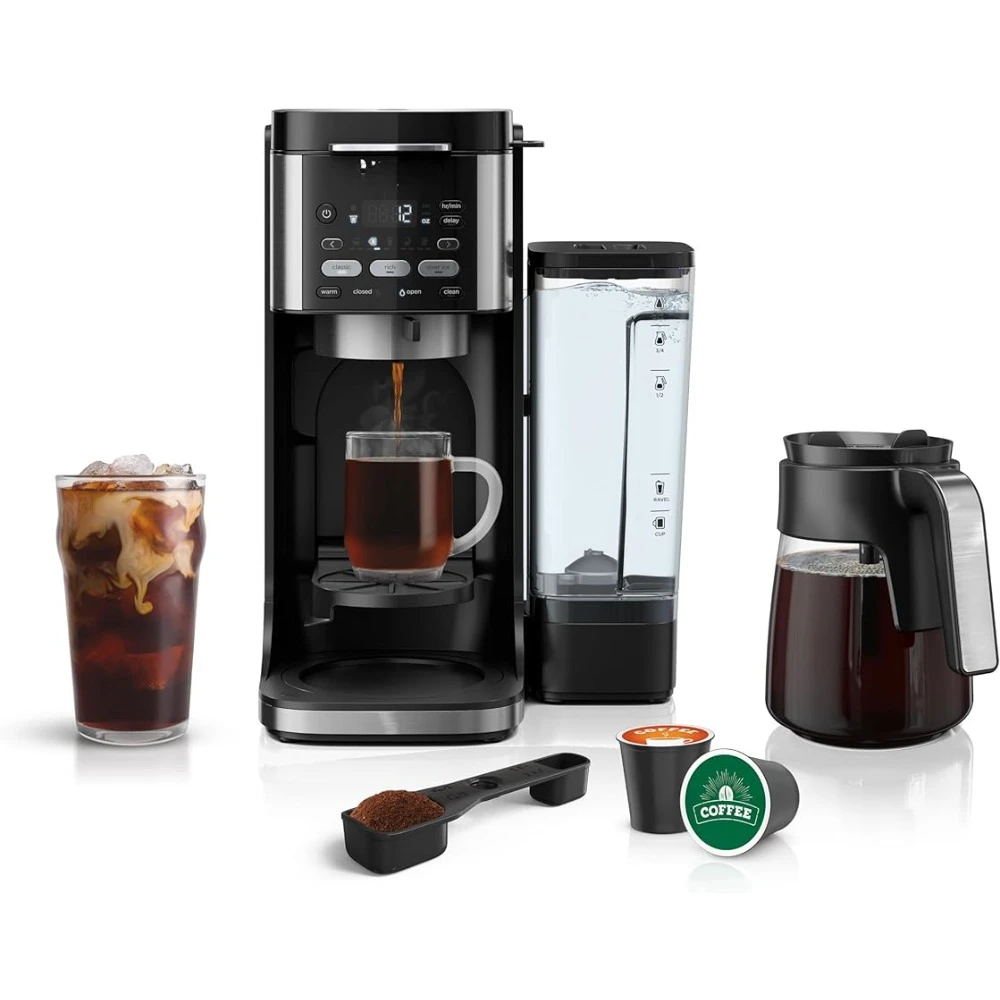 

КАПЕЛЬНАЯ кофемашина с одним приводом, совместима с K-Cup и 12-чашечной капельной кофеваркой, кухонная бытовая техника