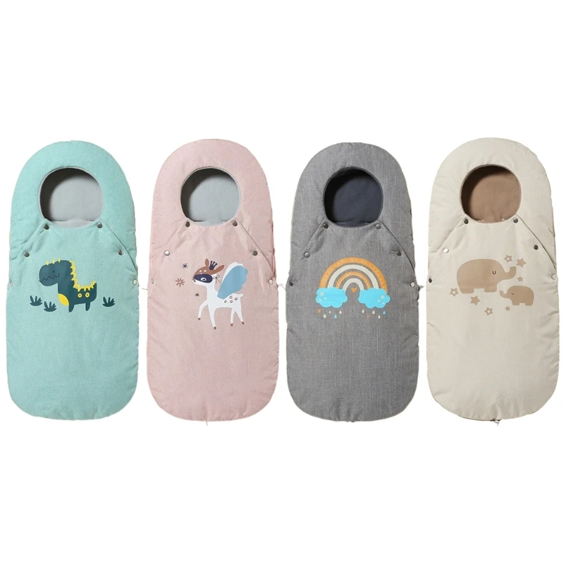 

Cartoon Baby Stroller Sleeping Bag Newborn Windproof Cushion Pram Footmuff Infant Winter Cart Sleepsack Shower Gift